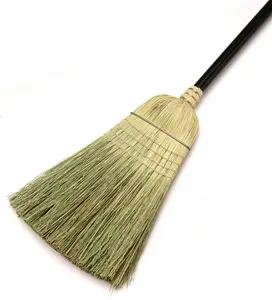 212 MAIN Corn Broom, 54-in Wooden Handle, Natural Corn Fiber Bristles, Wooden House Cleaning Tool for Home Care Supplies, House Cleaning Tools