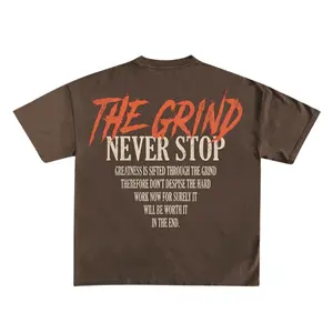 The Grind Never Stops T-Shirt | Motivational Hustle Tee for Dream Chasers – Streetwear Fit for Men & Women Who Keep Going