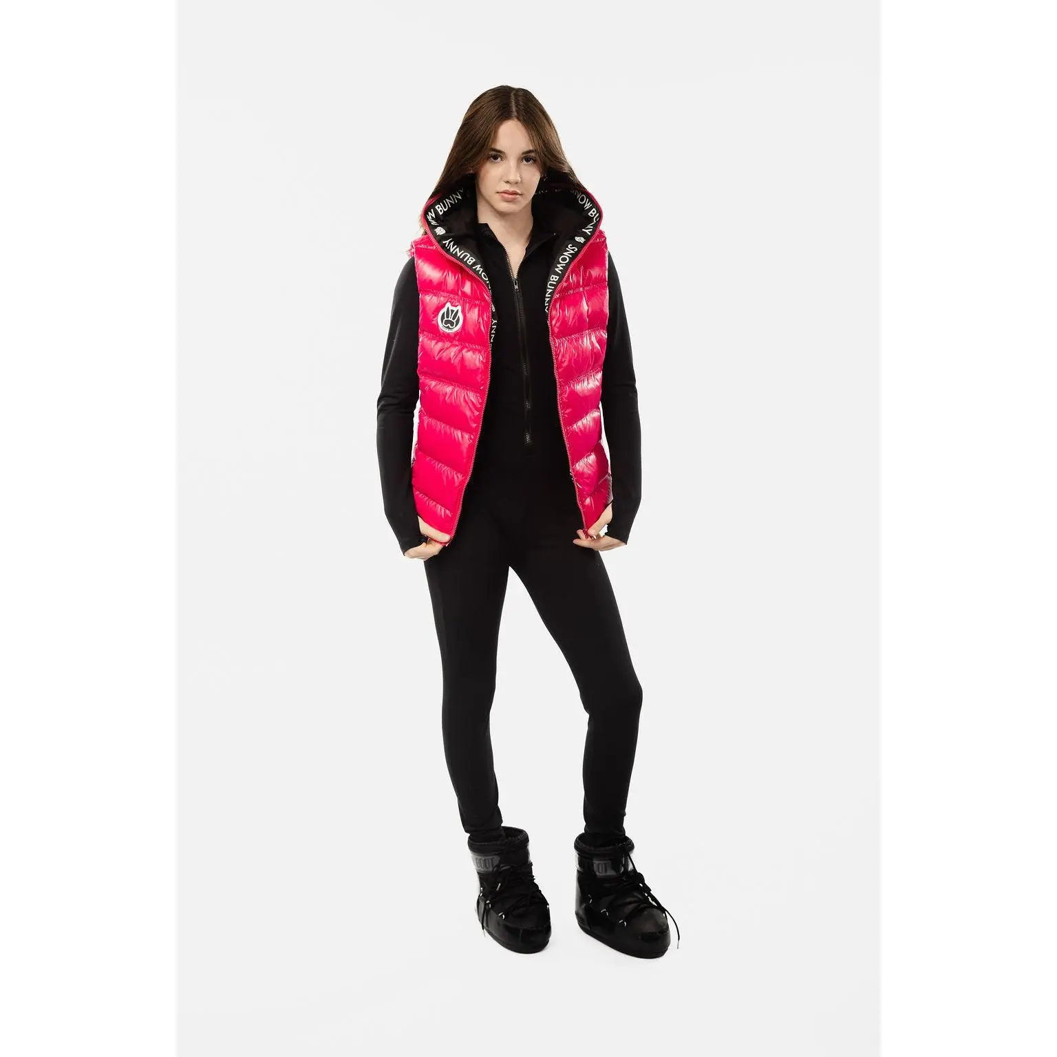 Bundle: Puffer Mid Length Vest and Hat for Adults