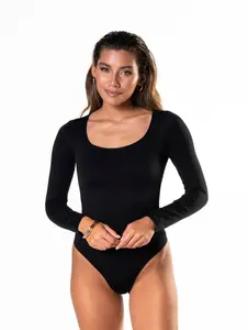 HeyShape Sexy Long Sleeve Thong Bodysuit - Tops, Womenswear - Lady, Underwear Comfort Longsleeves Basic Minimalist fitness long sleeve