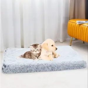 Plush Pet Bed, Fluffy Cloud Bed, Deep Blink Cat Dog Mat, Soft Plush Material, Comfortable Sleeping Surface, Ideal for Cats & Dogs