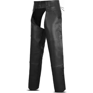 Leather  Chaps for Men & Women Overpants Cowboy Riding Biker  Chap Pants Adjustable  & Length