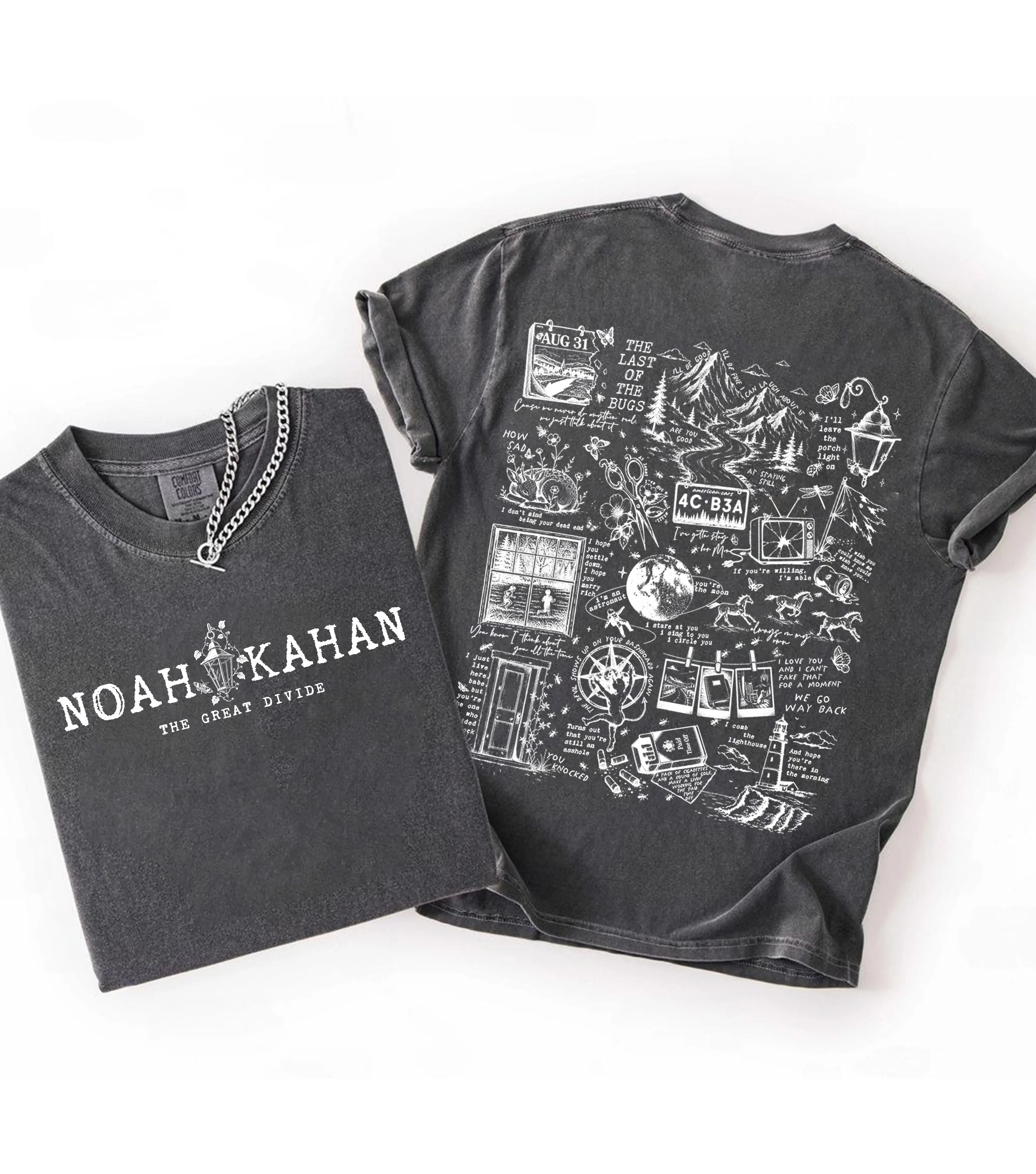 The Great Divide Inspired Comfort Colors Tee, Porch Light On Shirt, NK Merch Concert Outfit