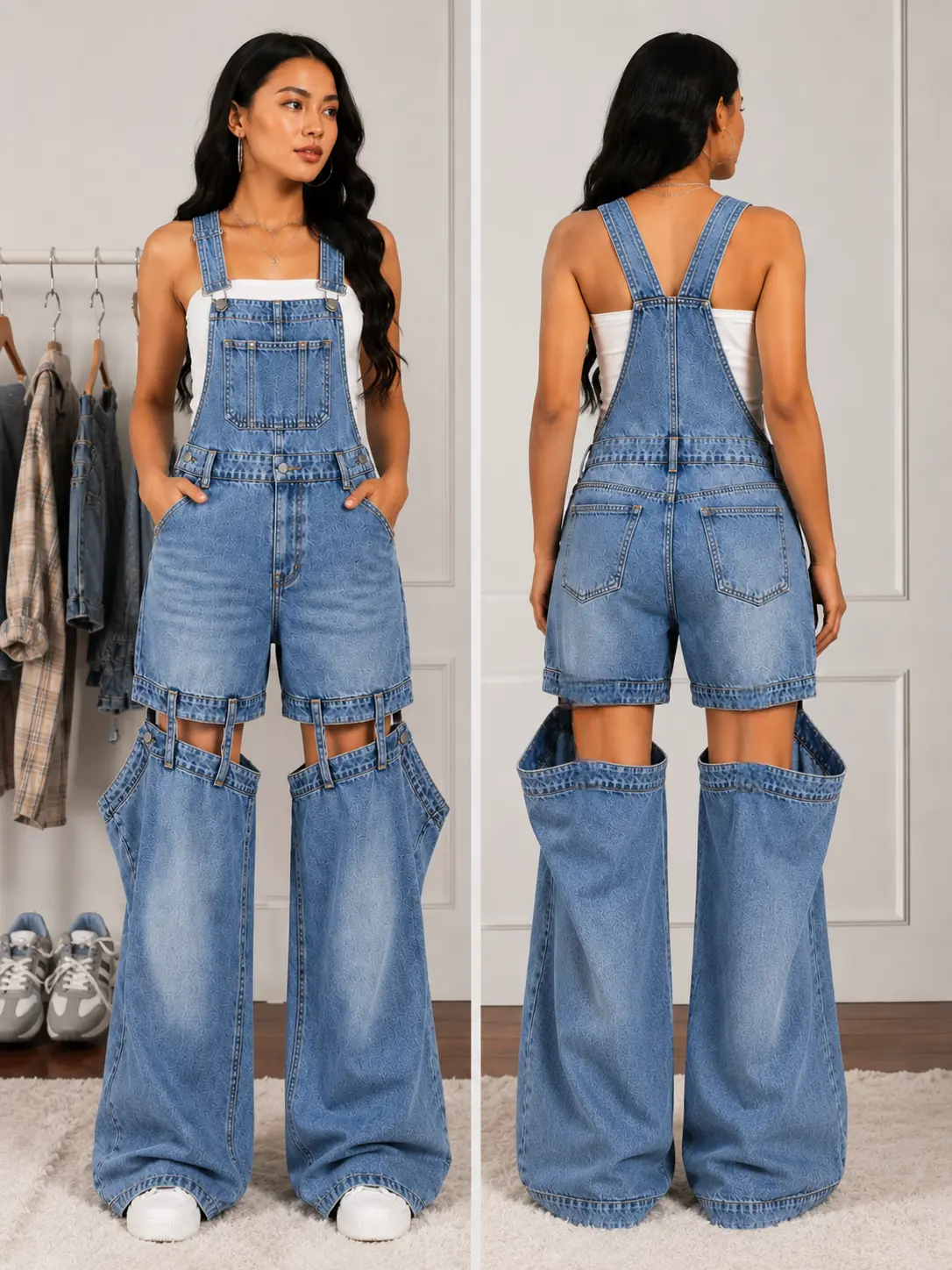 Go4Me- Detachable Dangree Denim Jeans