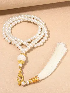 Muslim Prayer Beads with Tassels, Islamic Jewelry Accessories, Gift for Religious Enthusiasts, Elegant and Spiritual Ornament