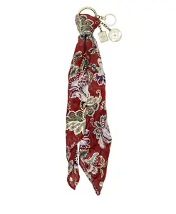 Scarf Bag Charm - European Floral Tapestry