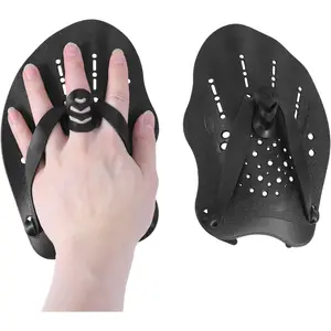 2pcs Swim Paddles Hand, Hand Paddles for Lap Swimming Training Equipment with Adjustable Straps Swim Gear for Women Men Children Improves Speed and Form