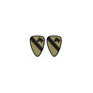 U.S. Army 1st Cavalry Division OCP Patch with Hook Fastener (pair)