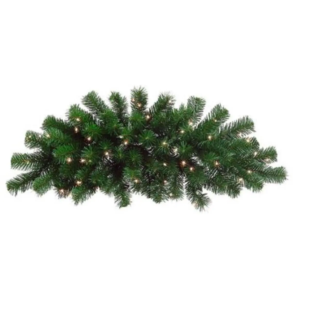 Northlight 32624596 28 in. Pre-Lit Deluxe Windsor Pine Artificial Christmas Swag - Clear Lights