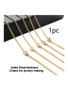 DIY Stainless Steel O-Link Chain, Universal Link, Versatile Jewelry Making Material, Durable and Stylish Design