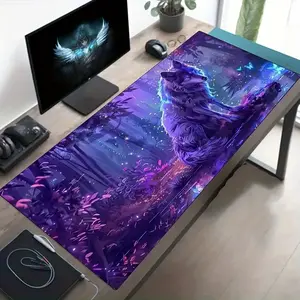 High-Quality Mouse Pad with a Non-Slip Rubber Base, Designed for Precise Control And Stability, Providing Full Keyboard Coverage with Stitched Edges, Perfect for Home, School, Office, And Gaming