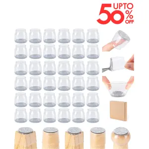 36 Pcs Chair Leg Floor Protectors for Hardwood Floors,Silicone Chair Feet Caps to Protect Tile Floors, Large