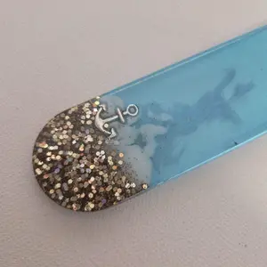 Resin Bookmarks and Page Holder Sets - Book Accessories with Summer Ocean Beach Underwater Designs, Glitter Accents, Glossy Finish, Page Marker for Bookish Enthusiasts