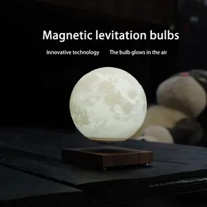 Maglev Moon Lamp Night Light Bedroom Atmosphere Lamp Desktop Decoration Creative Birthday Gift for Girls Romantic