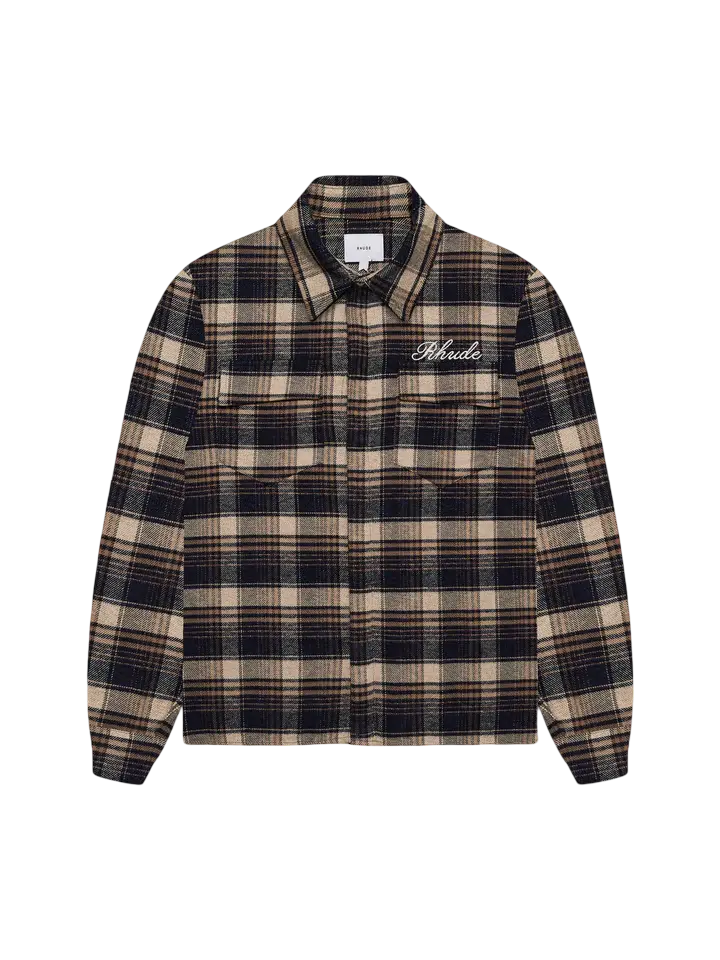 Rhude Script Logo Flannel