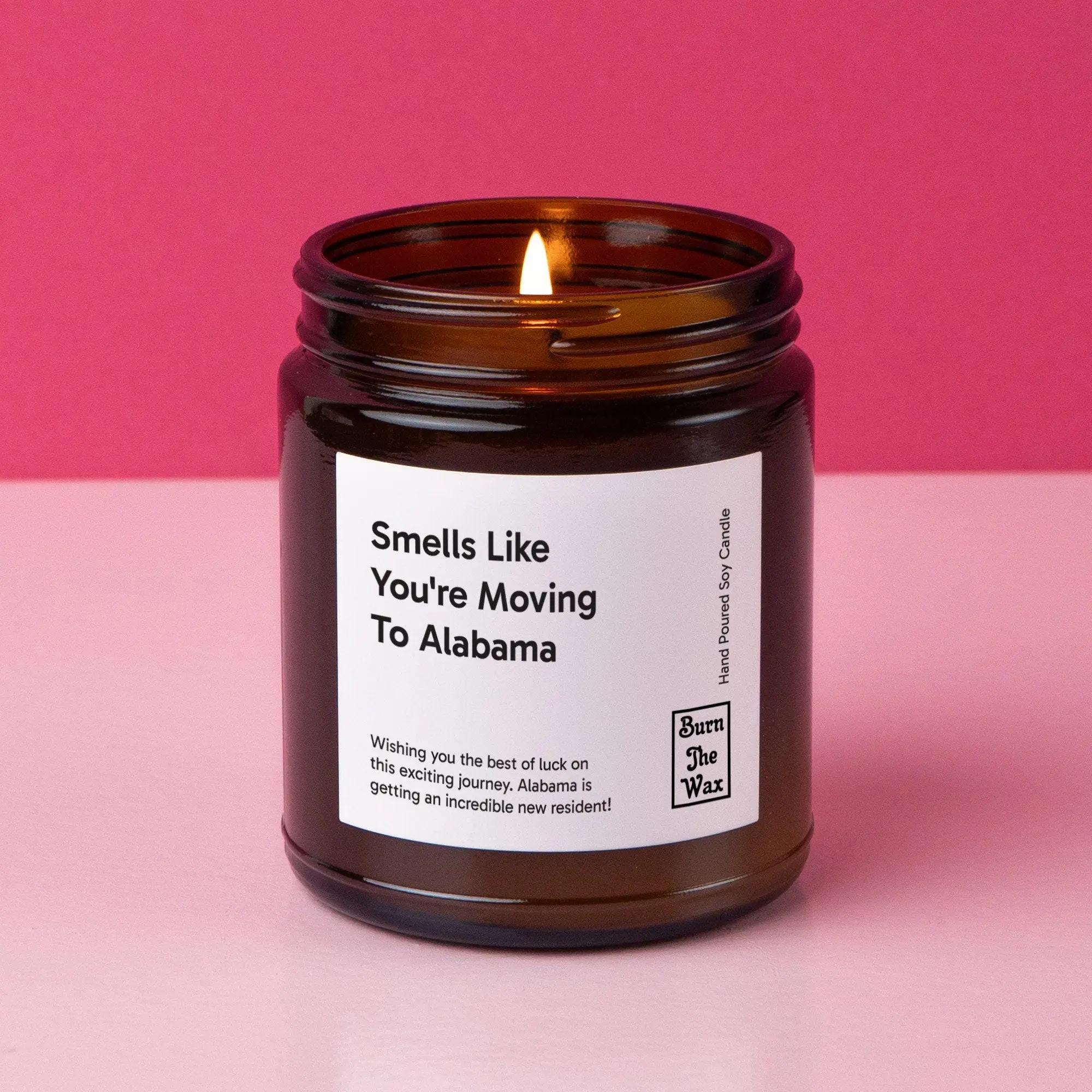 Smells Like You're Moving To Alabama Soy Candle | Personalized Gift for Friend/Family Moving, New Job, New Life