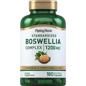 Piping Rock Boswellia Extract Capsules | 1200mg | 180 Count | Herbal Supplement | Standardized Complex | Non-GMO, Gluten Free