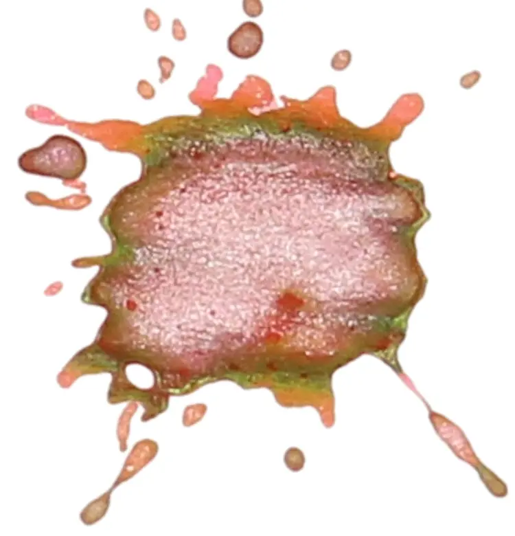 FPR Cosmic Pink Shimmering Fountain Pen Ink for Aesthetic Pens, Color-Shifting from Pink to Green/Gold, Silver Sparkles