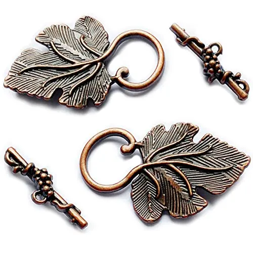 Large copper toggle clasp