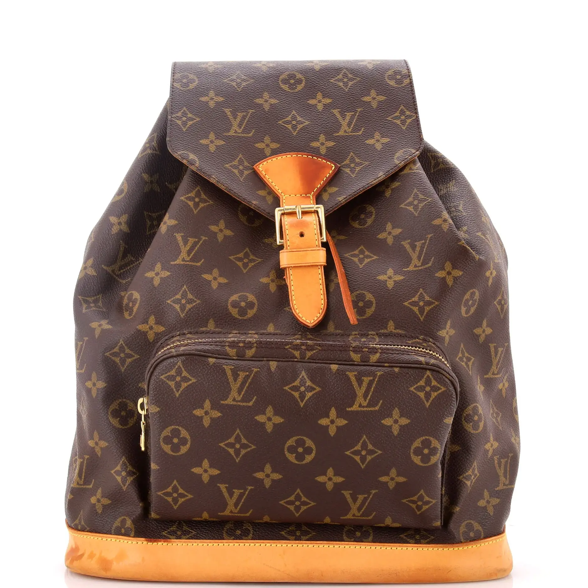 Pre-owned Louis Vuitton Canvas Coated Backpacks Vintage Montsouris Backpack Monogram Canvas GM by Rebag