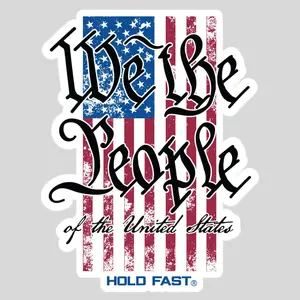 HOLD FAST American 3.5" x 2.5" Vinyl We The People Flag Stickers for Bikes, DIY Scrapbooking & Stamping HOLD FAST American 3.5" x 2.5" Vinyl We The People Flag Stickers for Bikes, DIY Scrapbooking & Stamping