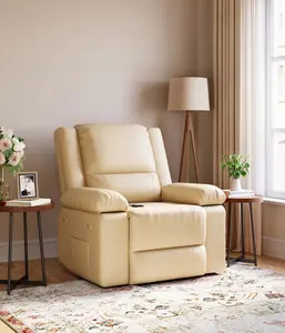 Electric Lift Recliner Chair with Massage and Heat, 8-Point Vibration Massage Chairs, PU Leather Power Lift Recliner Chair for Elderly, Heavy Duty Lift Chairs for Seniors and Mobility Impaired