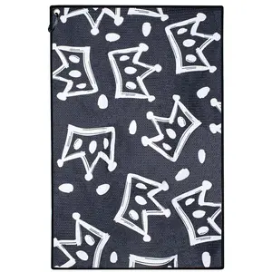 Golf Towel with Cheese Crown Design, Microfiber Polyester Waffle Texture, Soft Material, Buckle, Suitable for Golf Bags, and, Unisex, Golf Accessory