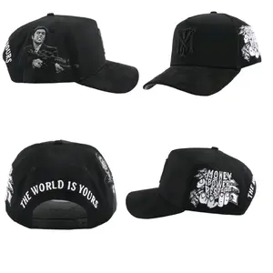 Tony Montana Scarface Premium Snapback - The World Is Yours Edition - Urban Style Cotton Crown Suede Visor Hat