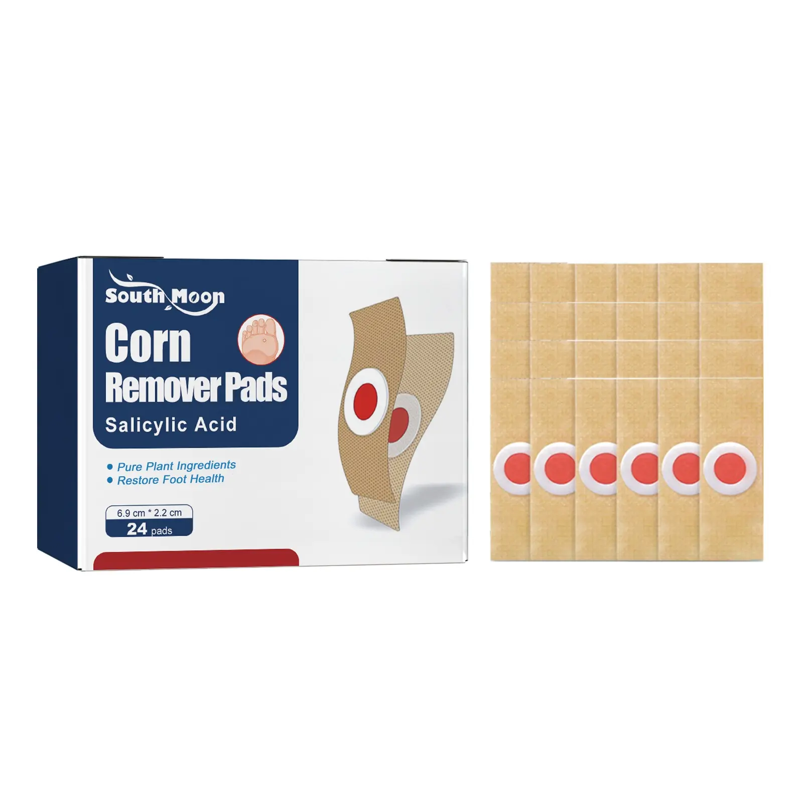 24 Corn Removers Pads, Salicylic Acid Corn & Callus Removal Treatment, Strengthen Corn Removal Cushion Suitable for All Foot Types campingessentials