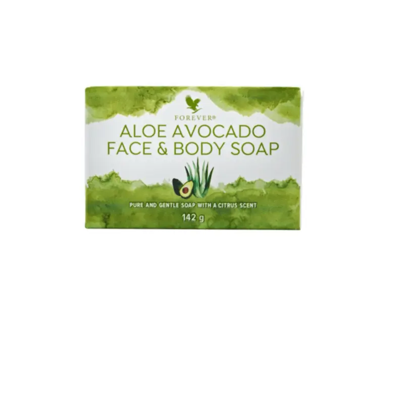 Forever Aloe Avocado Face & Body Soap 142 g - Pure and Gentle Soap with Citrus Scent for Skincare - Facial Cleansing Sensitive