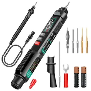 Pen Type Digital Multimeter   Tester 6000 Counts Intelligent Professional Current Meter Non-Contact Voltmeter Sensor Pen Test with Resistance Continuity Capacitance Diode Live Wire