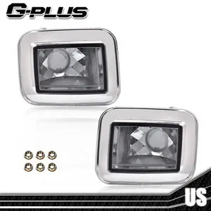 Fit For 03-2008 Hummer H2 SUT Front Chrome Smoke Parking Signal Light Lamp 2pcs