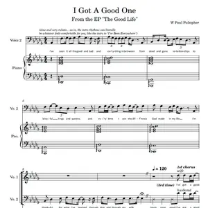 “I Got A Good One” sheet music