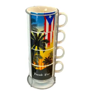 PR Sunset Mug Set 4Pc