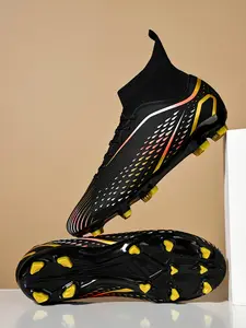 New Men's Youth Professional Sports Football Shoes, Long Nails, Elastic Collar Design, Durable Training & Match Shoes, 3 Colors, Sizes 35-45