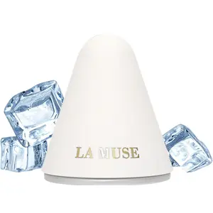 LA MUSE Perfect Cooler 2.41oz (White) - Portable Cooling Massager for Soothing & Pore Care|Aluminum Plate for Long-Lasting Cooling Relief | Reduces Puffiness, and Calms Sensitive Skin