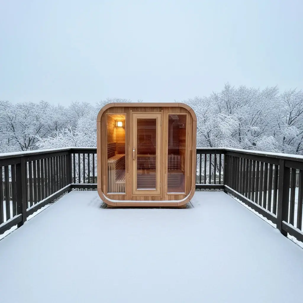 4-6 Persons Garden Sauna Room Outdoor Wooden Dome Sauna Spa Detox Relaxation