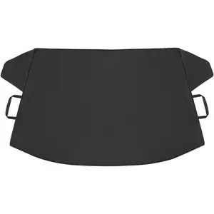 Windshield Cover for Ice Snow and Hail Protection - Waterproof Magnetic Guard for Winter, Freeze Protector for Auto Truck Van and SUV, Black, 78" x 43" in