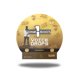 1 Shot Voice Drops | Soothing Honey Lozenges to Support Your Voice & Throat | Slippery Elm, Marshmallow Root & Licorice Root Infused | Natural Ingredients, Prebiotic