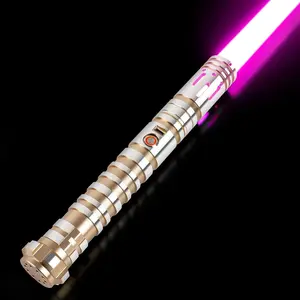 Lightsaber, Metal Dueling Light Saber, Smooth Gesture Swing, 16 Infinitely Variable Colors, Rechargeable, Replaceable Blade FX Light Sabers for Adults