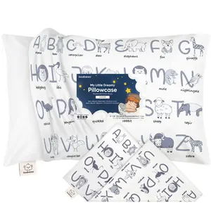 KeaBabies Toddler Pillowcase 13"x18" - Organic Cotton Toddler Pillowcase for Kids, Boys, Girls, Soft & Durable Cotton Cover for Miniature Sleepy Pillows, Cute Colors, Pillow Sold Separately