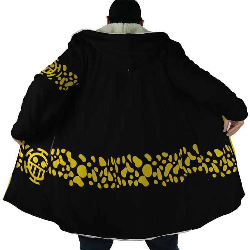 Black Trafalgar D. Water Law Punk Hazard OP Anime Cloak Coat