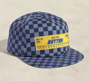 Butter Stick 5-Panel Checkered Floppy Hat