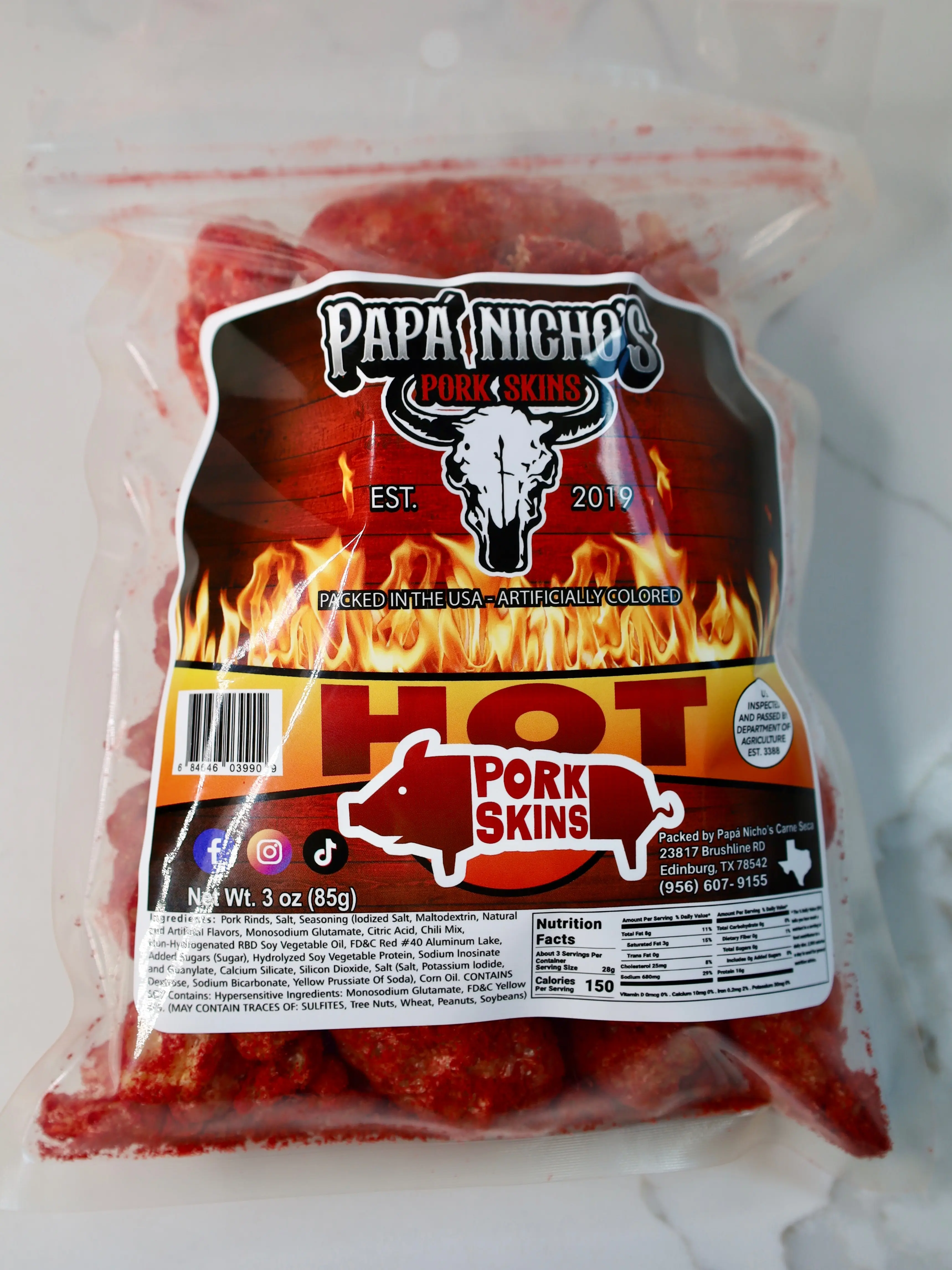Papá Nicho’s HOT PORK SKINS
