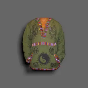 Free Spirit Hemp Hoodie - Handmade in Nepal with Love, 100% Cotton, Long Sleeve, Medium Length, Winter Season Casual Clothing unisex hoodie
