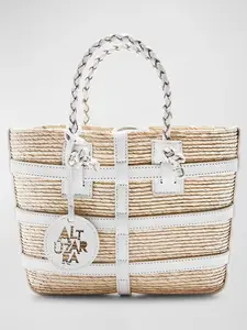 Altuzarra - Watermill Mini Caged Tote Bag - Natural White
