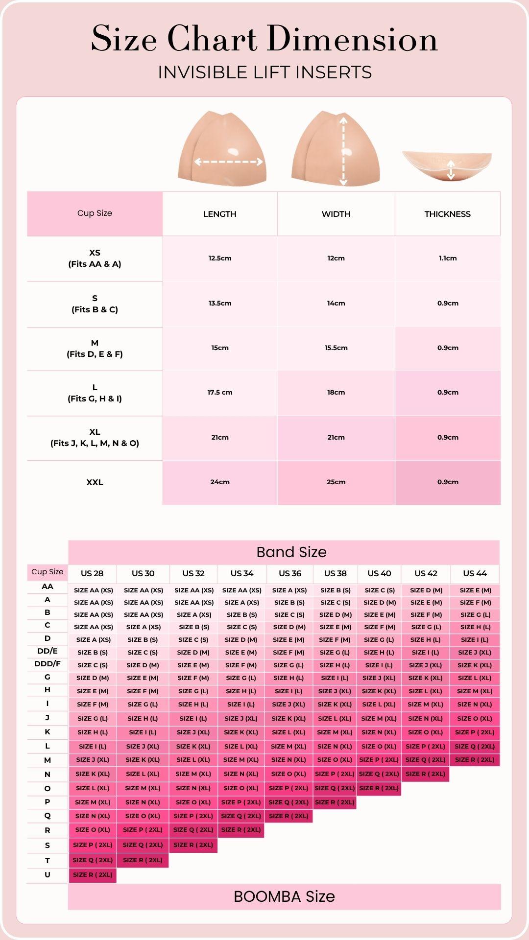 BOOMBA Invisible Lift - Patented Sticky Fashion Bra Inserts Prevents Nipple Slips No Sewing Required Low Cut Tops Womenswear BOOMBA Invisible Lift - Patented Sticky Fashion Bra Inserts Prevents Nipple Slips No Sewing Required Low Cut Tops Womenswear