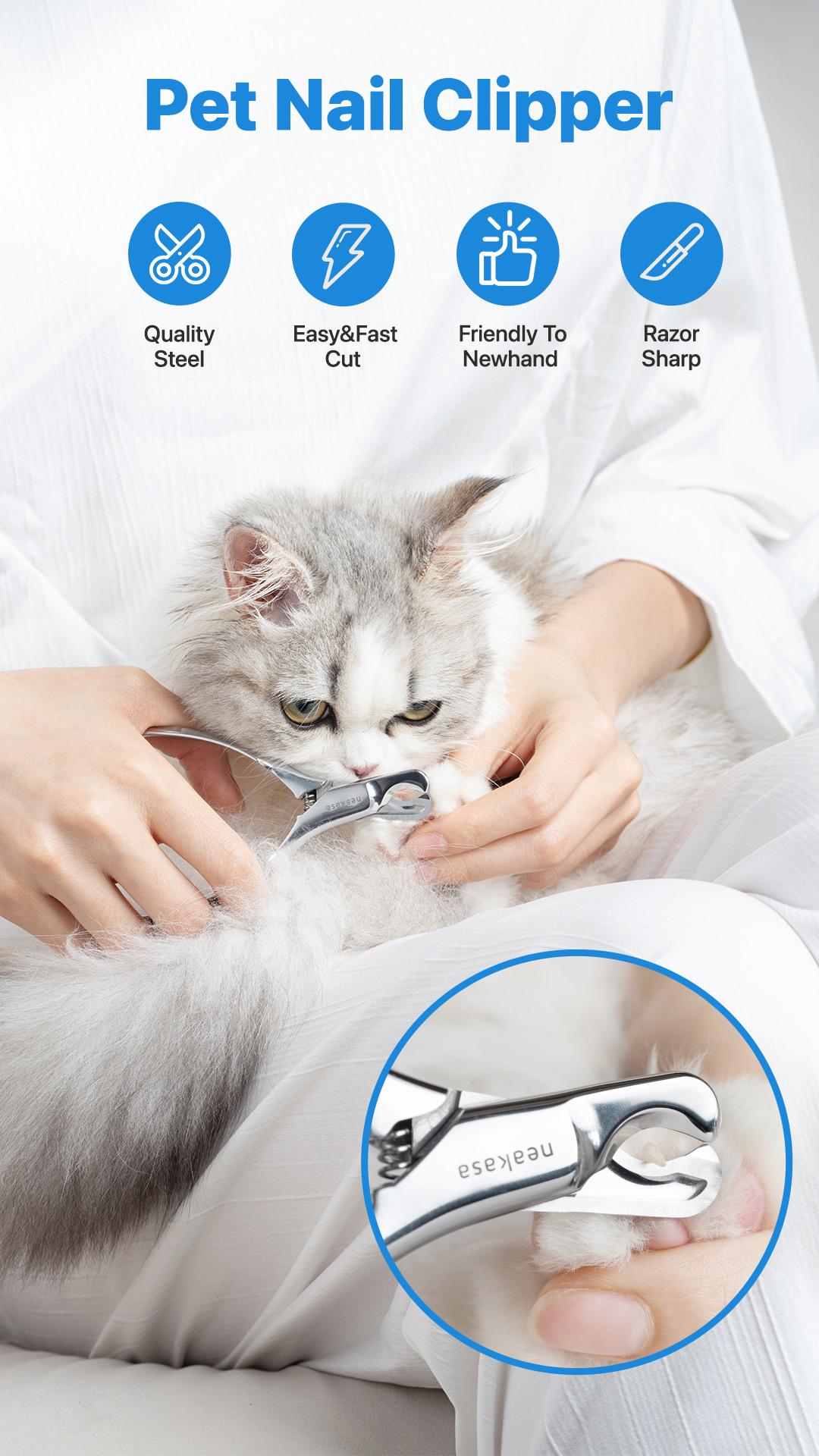 Neakasa Pet Nail Clippers-Professional, Easy-to-Use Tool for Cats, Kittens, Puppies, Rabbits, Small & Medium Dogs Neakasa Pet Nail Clippers-Professional, Easy-to-Use Tool for Cats, Kittens, Puppies, Rabbits, Small & Medium Dogs