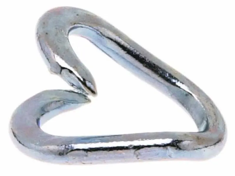 Apex Tool Group T5950324 Chain Repair Links, 0.25 x 1.25 in., Zinc-Plated Low Carbon Steel, Hammer-Closed Lap Link, 10-Pack