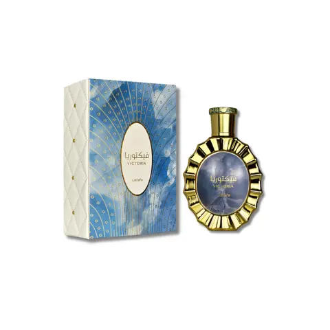Lattafa Victoria Liquid Eau De Parfum (3.4 fl oz) Regular Edition - Unisex Sweet Vibes EDP, Citrus Perfumes with Lemon, Neroli, Lemon Meringue Pie, Vanilla, Luxurious Adult Fragrance
